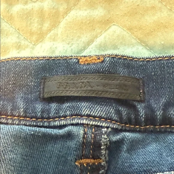 Auth PRADA Classic Bootcut stretch Blue Women's Jeans sz 30 original $300